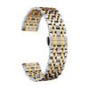 [BINLUN] Stainless Steel Watch Band Luxury Replacement Watch Strap 6 Colors Women Men (Gold Silver Black Rose Gold Silver Gold Rose Silver) 13 Sizes