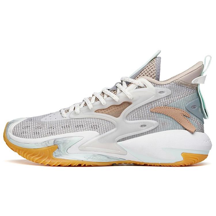 New Anta Berserk 3 Wear Resistant Slip Resistant Low Top Performance Basketball Shoes Men's Gray 112131601-6