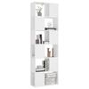 Modernes kreatives Arbeitszimmer-Bücherregal, vertikales Regal für das Wohnzimmer, Eingangsregal, multifunktionale offene Vitrine, 60 x 24 x 186 cm
