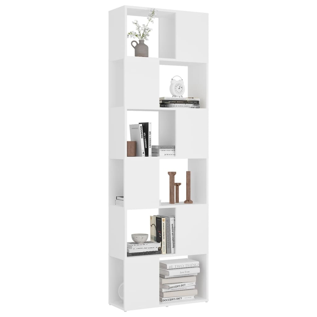 Modernes kreatives Arbeitszimmer-Bücherregal, vertikales Regal für das Wohnzimmer, Eingangsregal, multifunktionale offene Vitrine, 60 x 24 x 186 cm