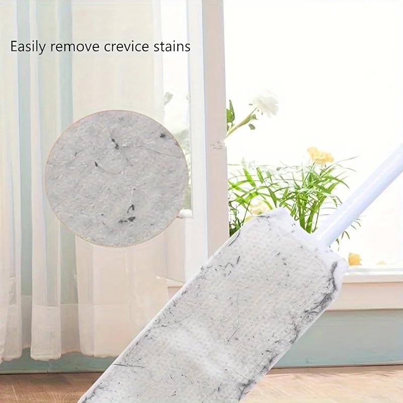 100Pcs Disposable Electrostatic Dust Mop Pads Reusable Dry/Wet Floor Cleaning Cloth House Dust Removal Sheets Fast Dust Attract