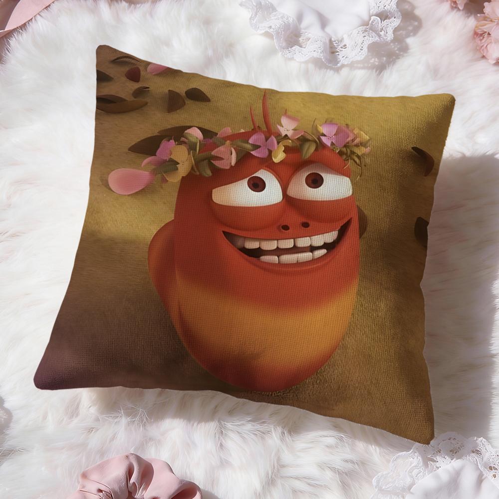 Cute L-LarvaS Cushion Cover Premium Comfort Reversible Pillow Cove -Two in One Design for Any Room & Car Interior