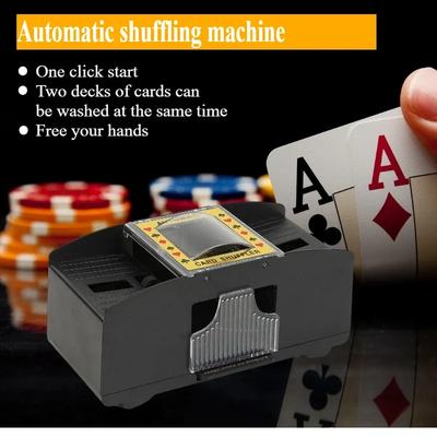 Automatischer Kartenmischer Spielkarten-Dealer Mischmaschine Casino Kartenmischer für UNO Blackjack Texas Hold'em Poker Karten