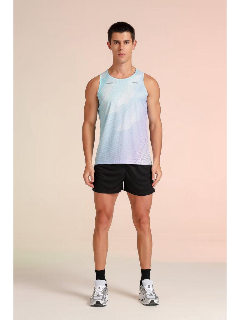 Unisex Track & Field Training Set: Vest & Suit for Marathon and Running Sportswear.
