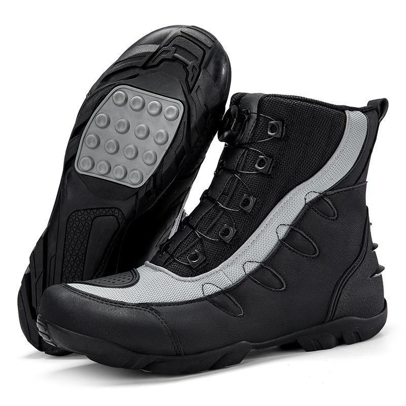 New motorcycle riding boots, four-season racing anti-drop riding boots, locomotive shoes, waterproof and breathable motorcycle shoes