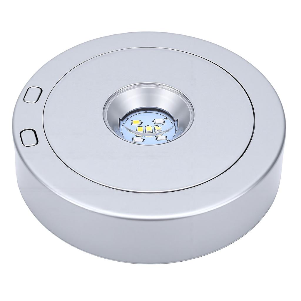 Rotating Display Base 360 degrees  Rotation 4 Modes 8 Light Colors LED Light Stand USB Battery Powered Crystal Display