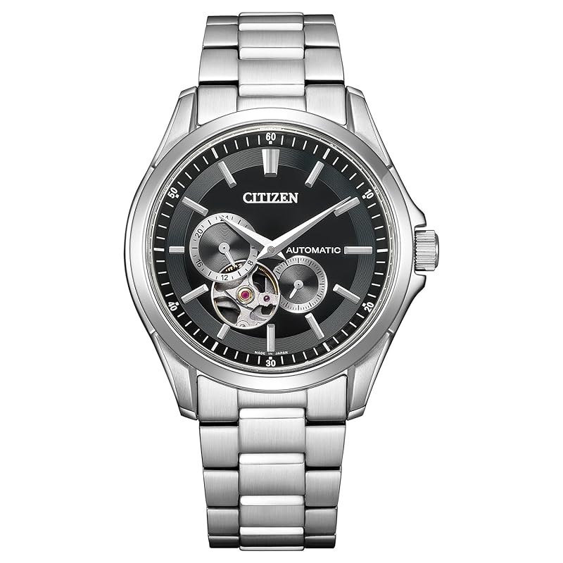 

[Citizen] watch citizen collection mechanical automatic winding open heart waterproof NP1010-78E men s silver