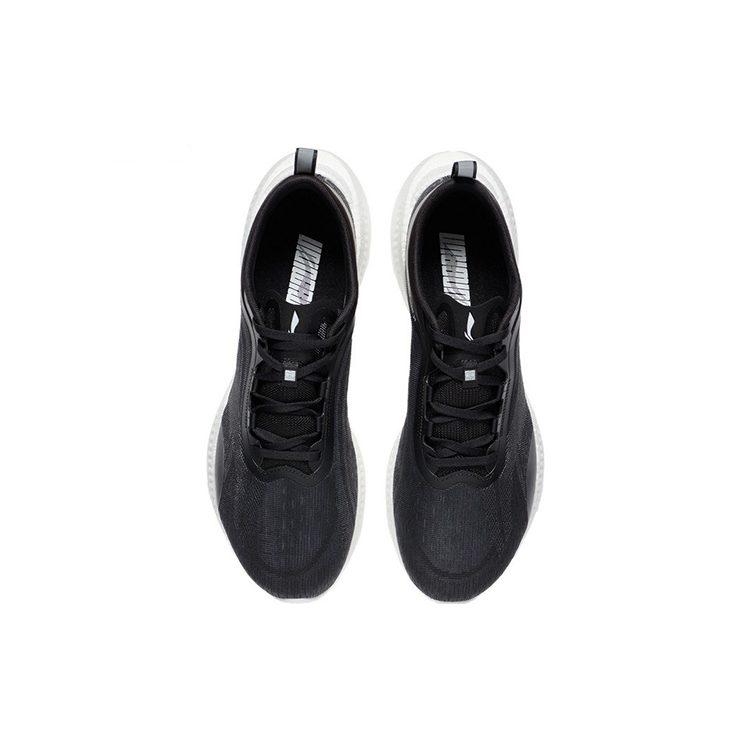 LiNing Super Licht 19 Demping Anti Slip En Slijtvast Reflecterend Lage Top Casual Hardloopschoenen Heren Zwart ARBS001-8
