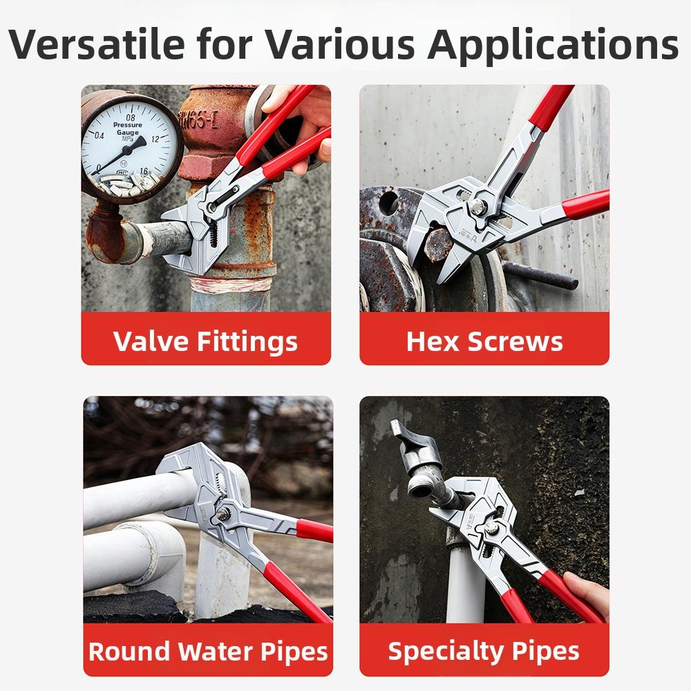 Quick Adjust Water Pump Pliers Self Locking Pipe Repair Pliers Plumbing Gripping Tool  Pipe Repair