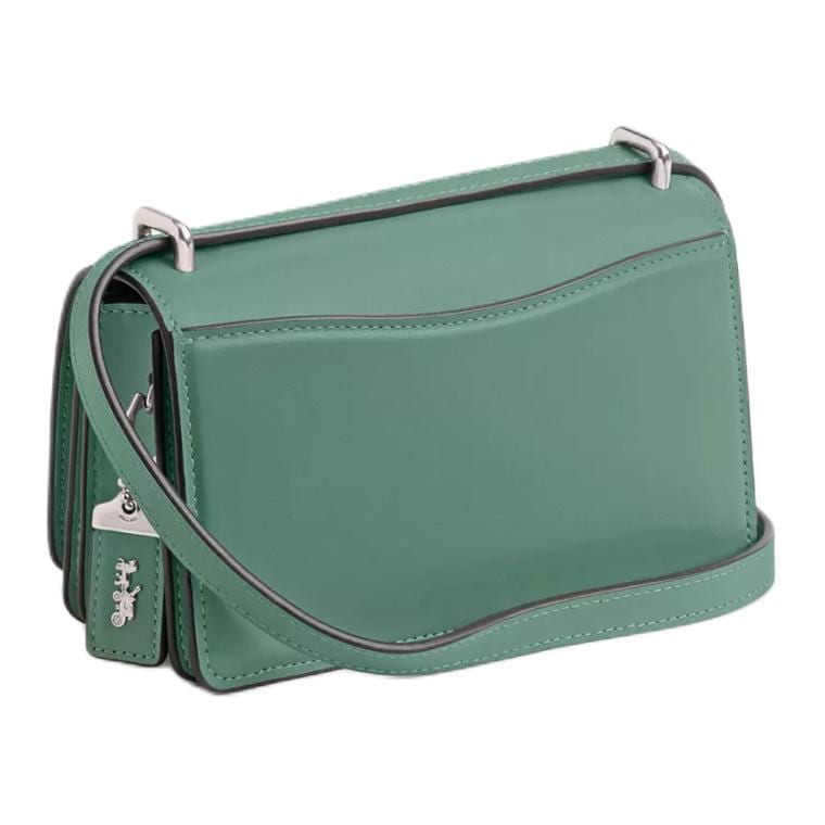 Coach Bandit Refined Calfskin Shoulder Bag, Crossbody Bag Small Women's Blue Crystal CV461-LHAQM