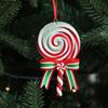 Cartoon Christmas Candy Cane Ornaments Festival Handmade Candy Cane Hanging Decorations Exquisite Christmas Tree Pendant