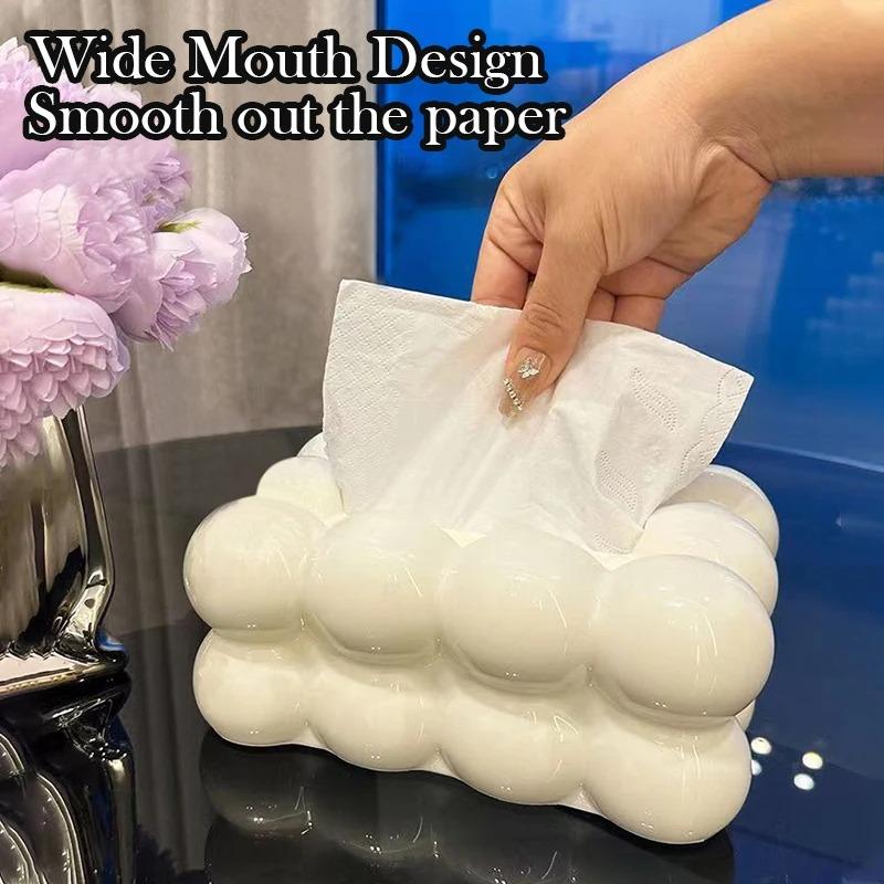 Cloud Design Tissue Box Living Room Coffee Table Paper Towel Dispenser Tissue Holder Kitchen Decoration