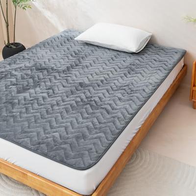 Hikari No Watanabe Bed Pad, Family Size, Winter Warmth, Ultra-Fine Microfiber, Heat-Generating, Moisture-Absorbing, 1.5x Fill, Extra Warm, Fluffy, Rei
