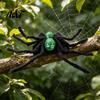 Non Restraining Pet Clothing for Active Pets Spider Costume, Halloween Cat Outfit with Skull Face, Black Cute Transformation Birthday Holiday Apparel