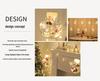 Christmas LED Curtain Lights: Santa, Snowman, Tree - Festive Window & Bedroom Decor