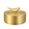 Bird brass covered ashtray,retro metal windproof ashtray,ashtray storage container suitable for office tea tables,car ashtrays