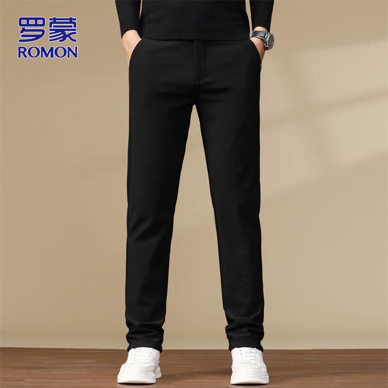 Romon Men's Slim Fit Business Casual Stretch Pants