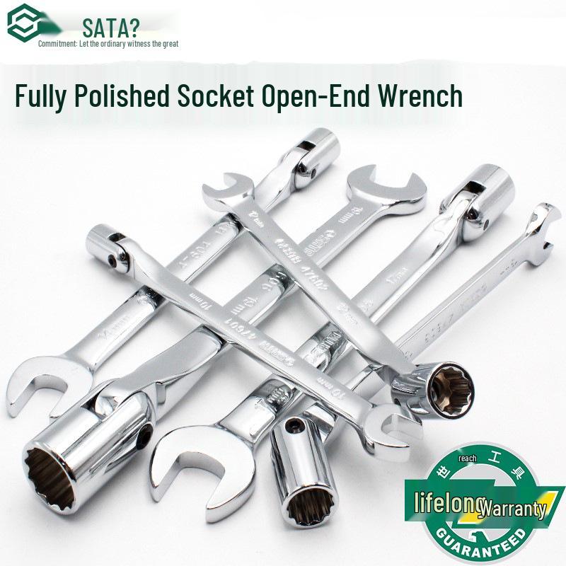 SATA 47506 Polished Double-Ended Angle Socket Wrench Set (47501-47505)
