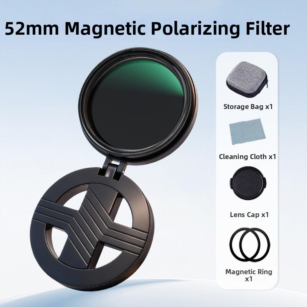 Adjustable ND2-400 Adjustable ND Filter 52mm 67mm Camera Lens Clip For Vlog