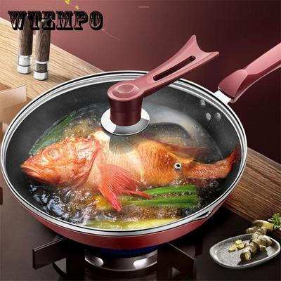 Maifan Stone Frying Pan Non-stick Pot Induction Cooker Cooking Pot Gas Iron Pot Household Cooking Without Oil Smoke Multi-function