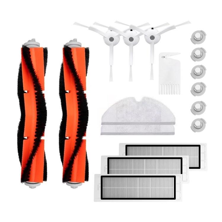

17Pcs/Set Hepa Filter Mop Cloth Brush Kit for Xiaomi 1 1S Roborock S5 S6 Pure Robot Sweeping Accessories Type A