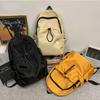 Korean Style Solid Color Shoulder Bag Solid Color Casual Backpack Sport Nylon Backpack  Travel