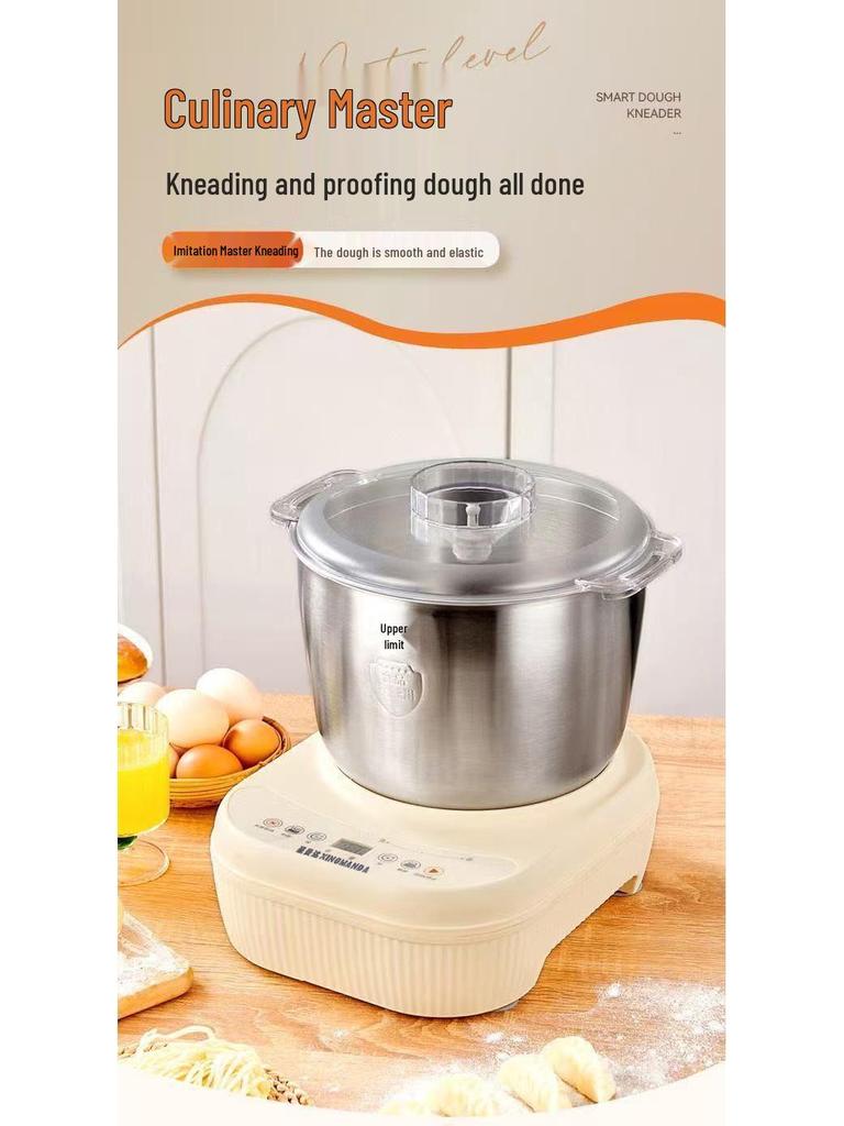 High-Power Intelligent All-in-One Dough Mixer: Automatic Kneading, Fermentation, and Household Chef Machine