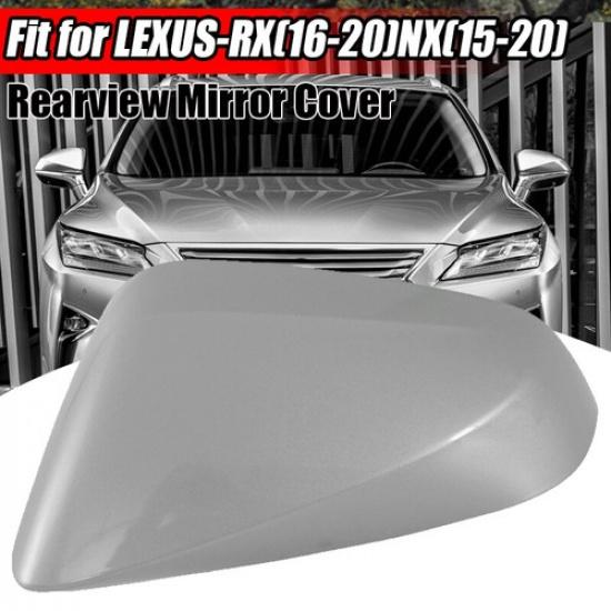 Silver Left Driver Door Side Rearview Mirror Cap Cover For Lexus NX RX 2015-2021