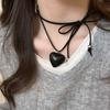 Charms Rope Chain Necklace Korean Style Sweater Chain Creative Love Pendant Necklace  Girl