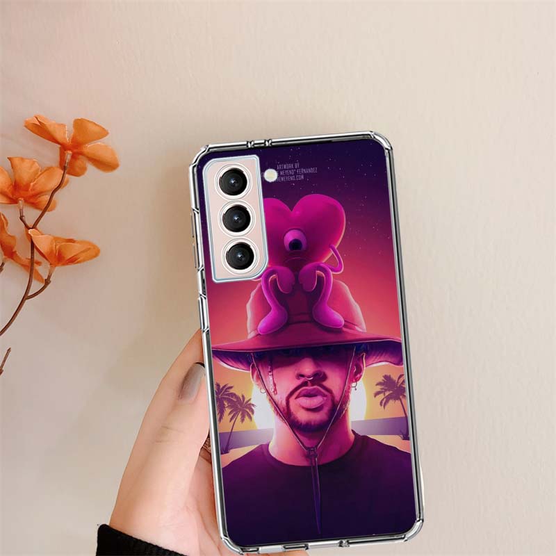 B-Bad B-Bunny Phone Case For Samsung S24 S25Edge Galaxy S22 S25 Ultra S21 S23 FE S20 S10 Plus S10E Cover Shell Coque Clear Silic