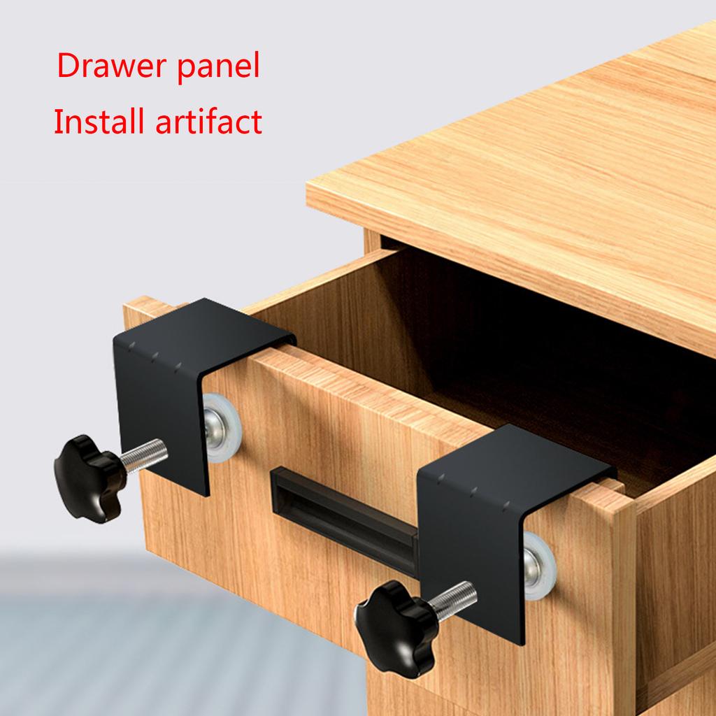 Stainless Steel C Clamp Heavy Duty Cabinet Drawer Furniture Installation Clamps Drill Hole Guide Design Support Clamp