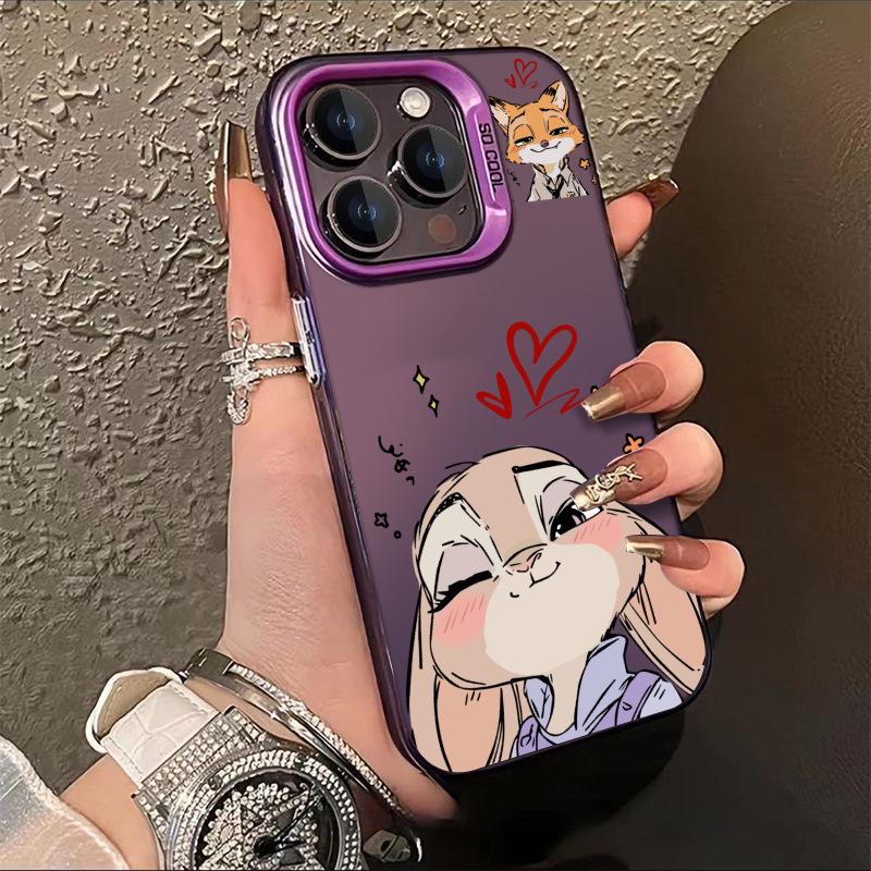 Judy Rabbit Silver Phone Case for Apple iPhone 12 Pro Max/13/14/15 Plus/16/17
