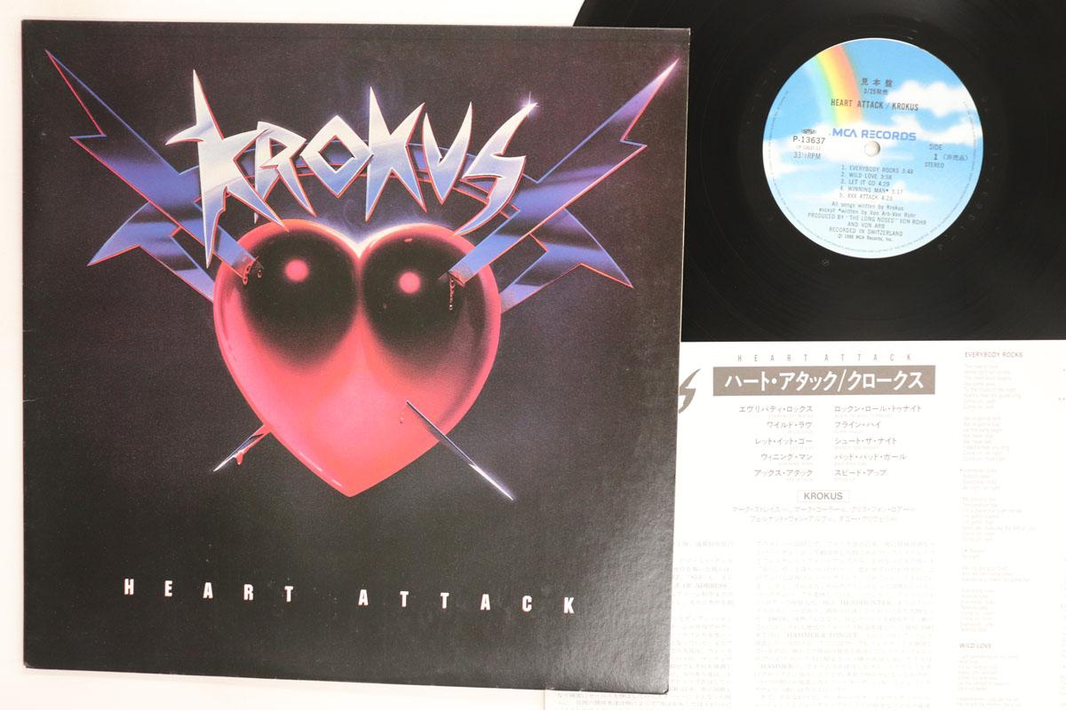 Виниловая пластинка KROKUS Heart Attack P13637PROMO MCA 1988 Япония Рок Б/у