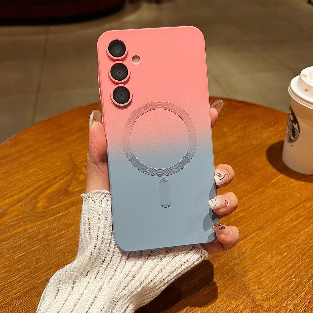 Soft Phone Case for Samsung S26 S25 Ultra S24 S23 S22 S21 Plus A57 A37 A17 A07 A56 A36 A16 A06 A55 for Magsafe Magnetic Cover