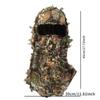1  Suit  Camouflage Leafy Hat 3D Full Face Mask Headwear Turkey Camo Hunter Hunting Accessories