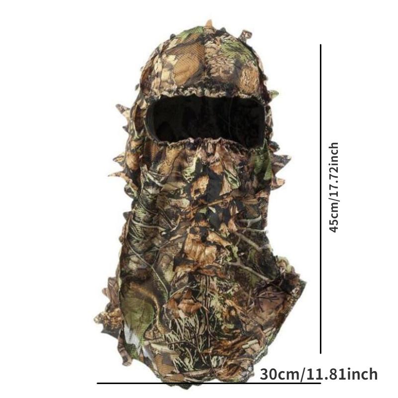 1 Suit Camouflage Leafy Hat 3D Full Face Mask Headwear Turkey Camo Hunter Hunting Accessories