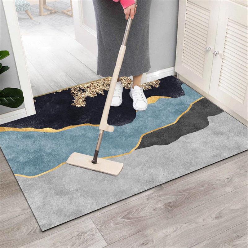 

Скандинавский ПВХ Кожаный Придверный Коврик Стираемый Придверный Ковер Входной Коврик 120 * 160cm