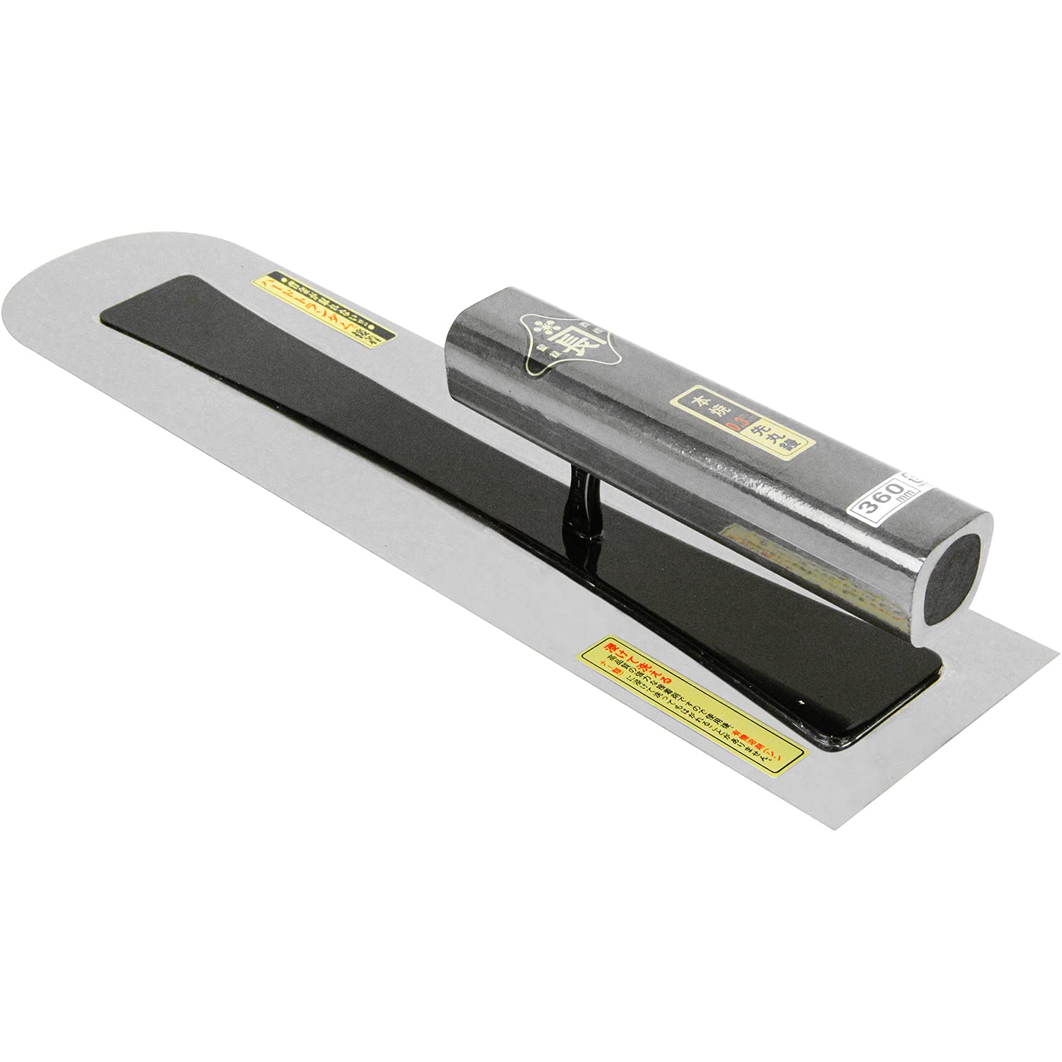 

SK11 Kincho Rounded Black Lacquered Square 360mm (SK11) Trowel, Honyaki, 0.3mm Thick, Handle,