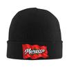 Morocco Flag Beanie Hats Bonnet Hats Adult Unisex Vintage Gym Skullies Beanies Autumn Graphic Elastic Caps