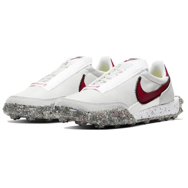(WMNS) Nike Waffle Racer Crater 'Summit White Team Red' Women's CT1983-103