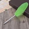 Feather Ballpoint pen Colorful Feather Pen Portable Writing pen  Office
