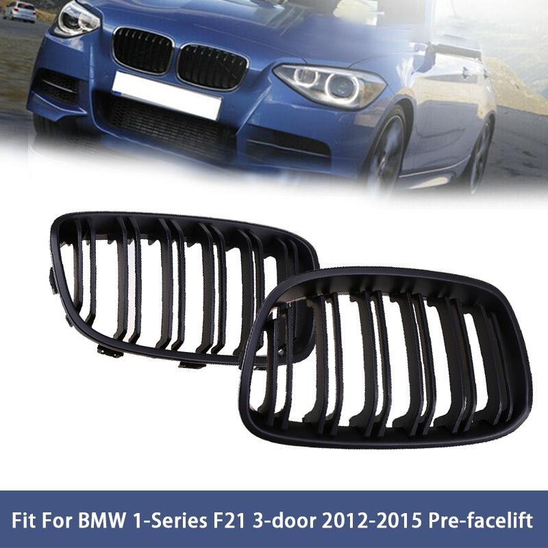 Front Kidney Grilles Grill for BMW 1-Series F21 116d Ed/116i/118d/125i 3-door 2012-2015 Pre-facelift Car Hood Grille