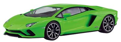 Aoshima Bunka Kyozai The Snap Kit Series Lamborghini Aventador S Pearl Green Plastic Model 1/32 Pre-Colored 12-D