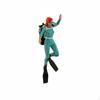 1:64 Scale Diver Figure DIY Sand Table Layout Micro Landscape People Model Realistic Detail Diorama