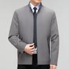 Чоловічі весняно-осінні тонкі чоловічі піджаки з лацканами, куртки лідера, одяг для тата середнього віку, ділові топи державного службовця