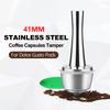 41mm 304 Stainless Steel Capsule Coffee Tamper Flat Base Espresso Powder Hammer Compatible with Dolce Gusto Pods