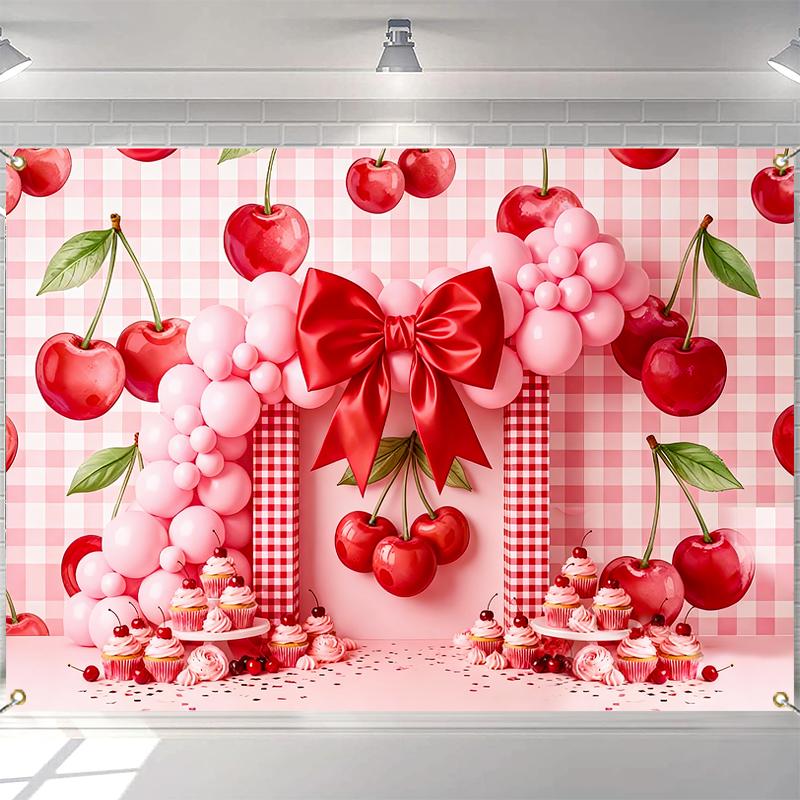 LS Summer Fruit Sweetheart Backgrounds Kids Adult Photogrpahy Baby Photocall Cherry Strawberry Props Photo Studio Backdrops