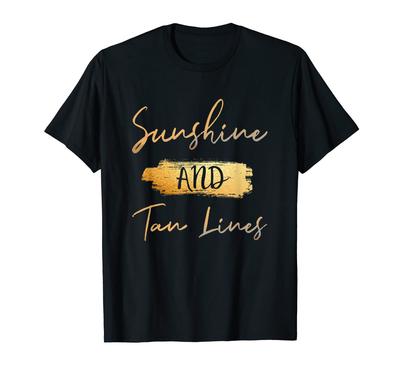 Sunshine Tan Line Sommer & T-Shirt