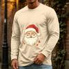 Men's Casual Christmas Long Sleeve Neck Tee