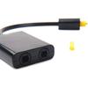Digital Toslink Fiber Optical Splitter 1 In 2 Out Audio Adapter Compatible for CD DVD Amplifier TV PS3 XBox360 with 1